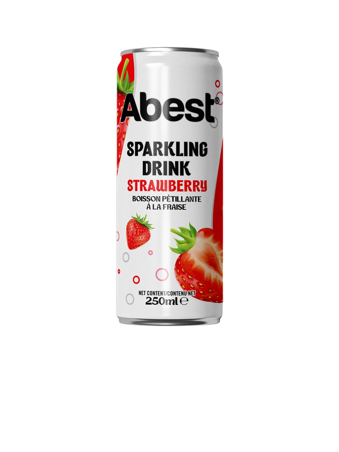 Strawberry Flavored Sparkling Juice Drink - Abest brand - A&B Vietnam